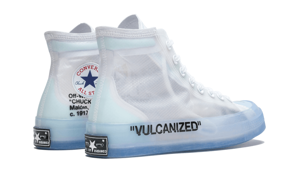 vulcanised converse off white