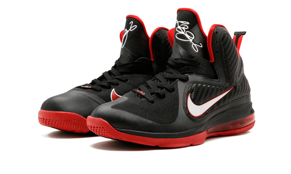 black and red lebron 9