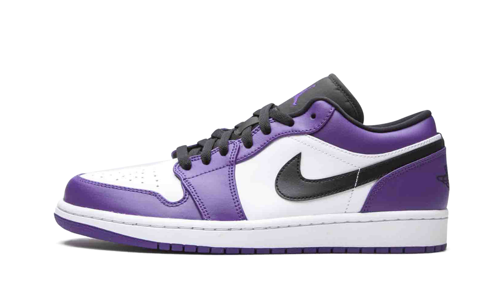 Jordan 1 Low Court Purple White 
