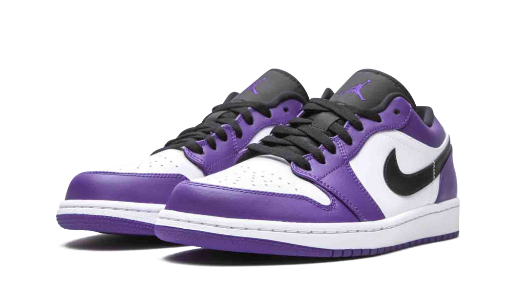 Jordan 1 Low Court Purple White 