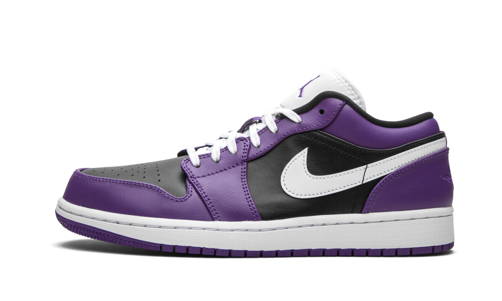 Jordan 1 Low Court Purple Black 553558 501 Restocks