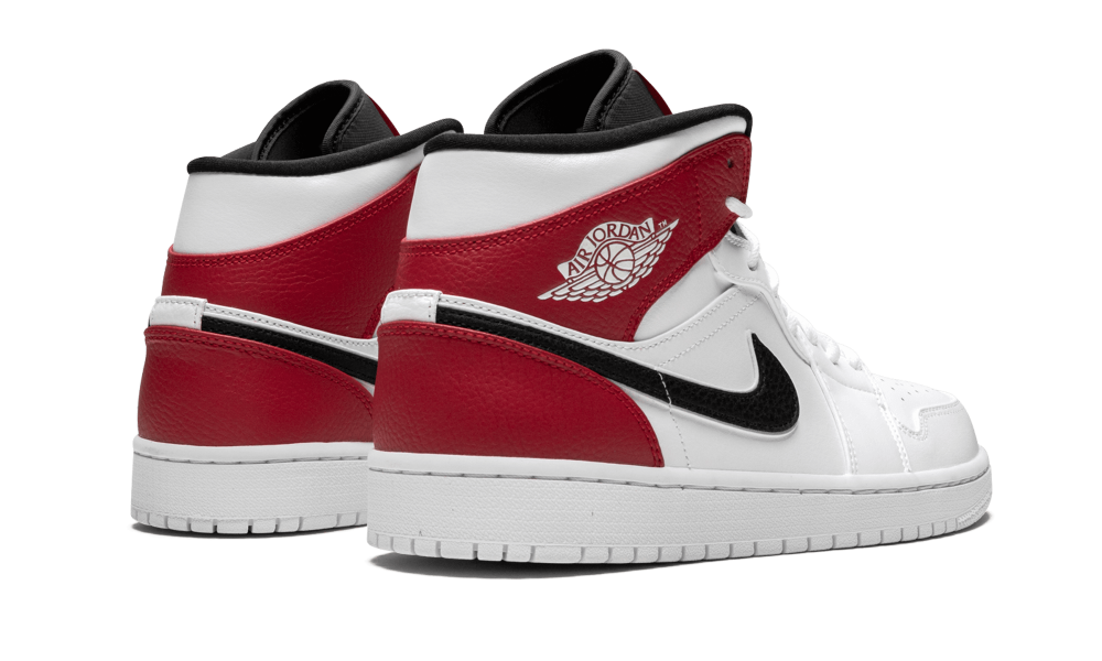 jordan 1 mid black gym red