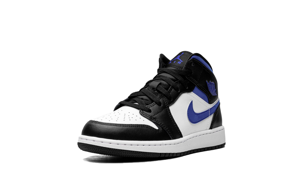 air jordan 1 mid white racer blue gs