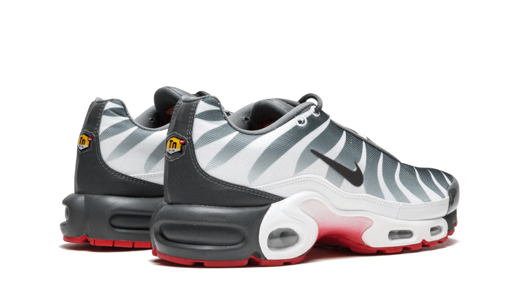 air max plus white dark grey speed red
