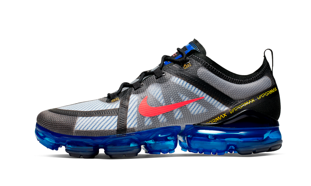 Nike Air Vapormax 2019 Black Hyper Blue Bright Crimson - Ar6631-008 