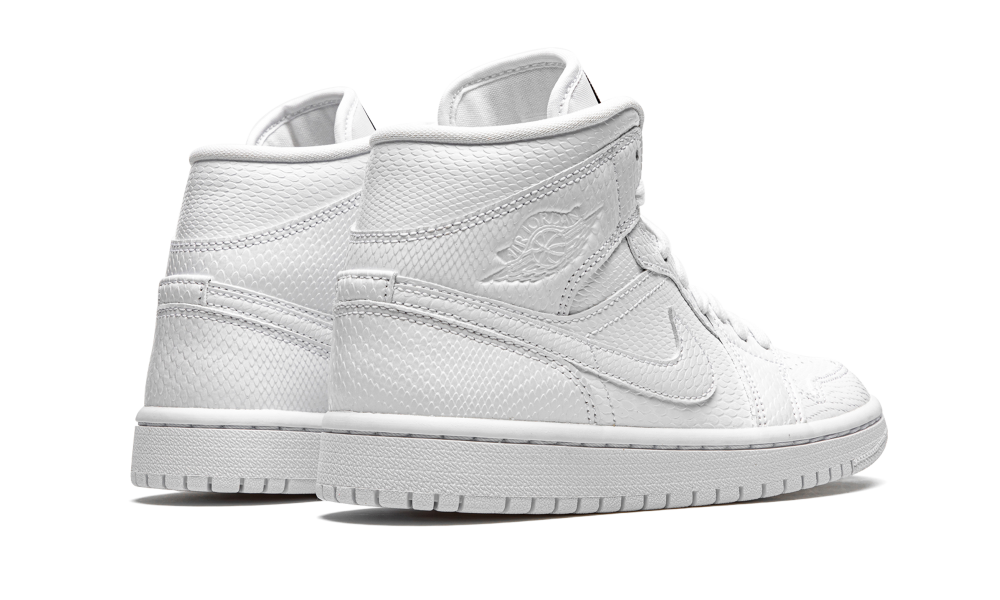 jordan 1 mid white snakeskin w