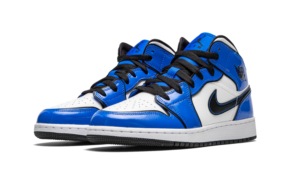 Air Jordan 1 Mid Signal Blue Gs Bq6931 402 Restocks