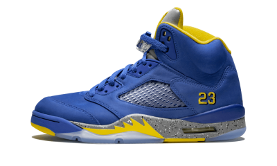 jordan 5 retro blue and yellow