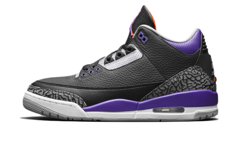 Air Jordan 3 Retro Black Court Purple 