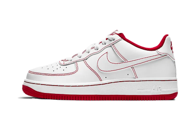 nike air force 1 white with red