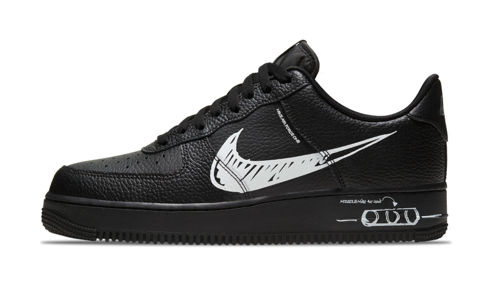 Nike Air Force 1 Low Sketch Black 